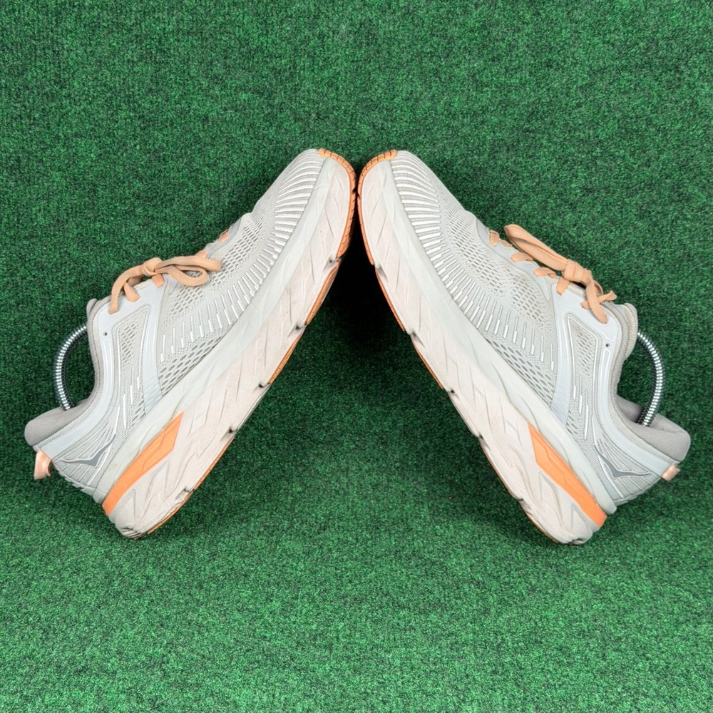 Hoka One One Bondi 7 Womens 10.5 Running Shoe Harbor Mist Shark Athletic Outdoor - Picture 9 of 11